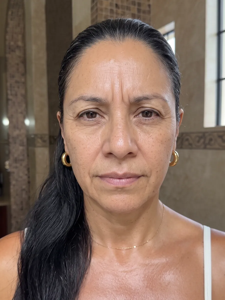 Marisol, botox, before, front